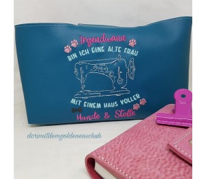 Stickdatei - Spruch Hunde und Stoffe